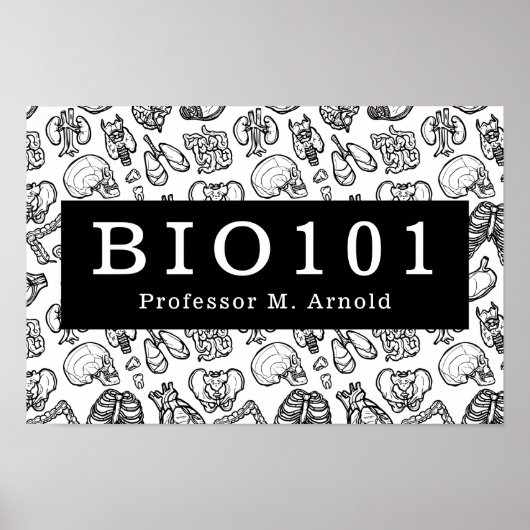 Cursus Biologie Anatomie Science van de klasse Lee Poster (Voorkant)