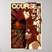 Cursus Empire Retro Poster. Dikken door Atalee Poster (Voorkant)