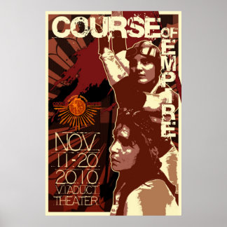Cursus Empire Retro Poster. Dikken door Atalee Poster