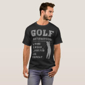 Cursus Gezegden Golfing Great Golf Instructions Gi T-shirt (Voorkant volledig)