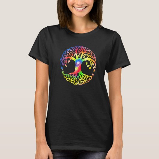Cursus levenssymbool Kleur 1 T-shirt (Voorkant)