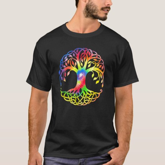Cursus levenssymbool Kleur 1 T-shirt (Voorkant)