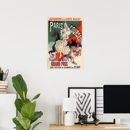 Cursus Parijs door Jules Chéret Poster (Thuiskantoor)