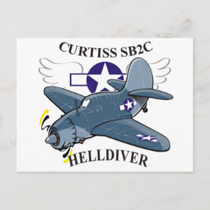 cursus sb2c helldiver briefkaart