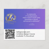 Cursus uitnodigingsontwerp: lettertypen combineren briefkaart (Achterkant)