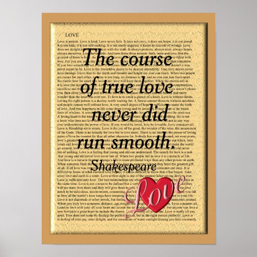 Cursus ware liefde - kunstdrukken poster (Voorkant)