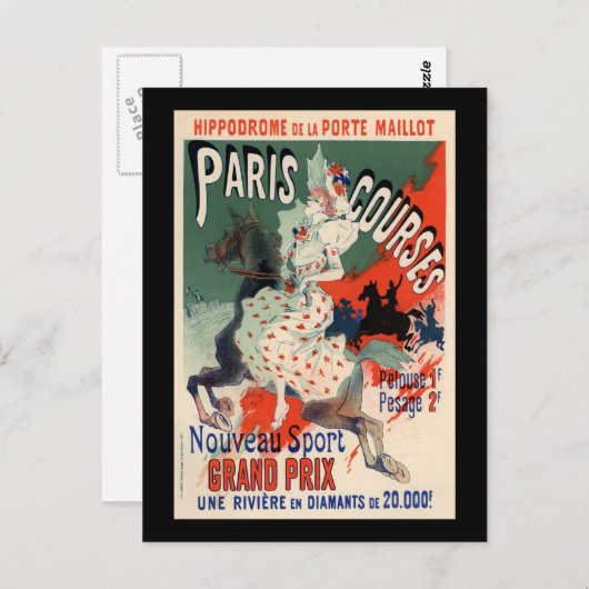 Cursussen Parijs Briefkaart (Voorkant / Achterkant)