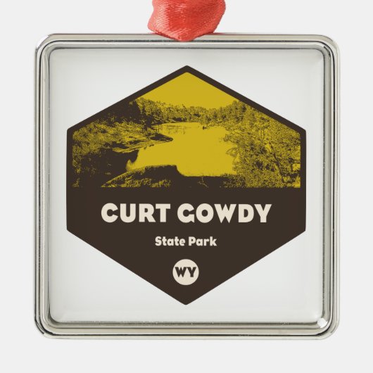 Curt Gowdy State Park Wyoming Metalen Ornament (Voorkant)
