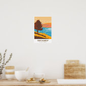 Curt Gowdy State Park Wyoming Retro Poster (Keuken)