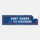 Curt Skoog voor gouverneur van Kansas Bumpersticker (Voorkant)