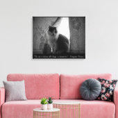 Curtain Call by djoneill w / Margaret Benson Quote Canvas Afdruk (Insitu (Woonkamer))