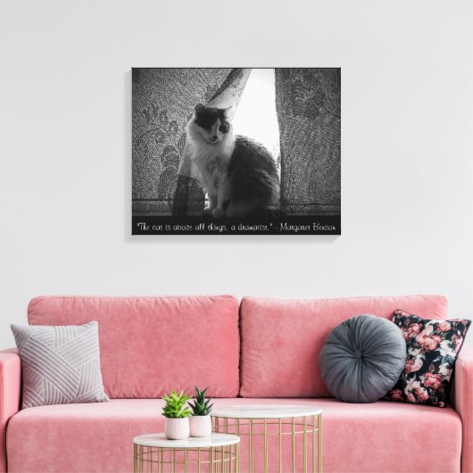 Curtain Call by djoneill w / Margaret Benson Quote Canvas Afdruk (Insitu (Woonkamer))