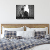 Curtain Call by djoneill w / Margaret Benson Quote Canvas Afdruk (Insitu (Slaapkamer))