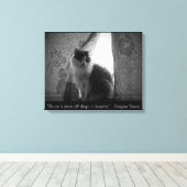 Curtain Call by djoneill w / Margaret Benson Quote Canvas Afdruk (Insitu (Houten vloer))