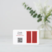 Curtain Shop Custom QR Visitekaartje (Staand voorkant)