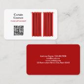 Curtain Shop Custom QR Visitekaartje (Voorkant / Achterkant)