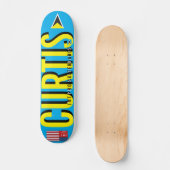 CURTIS 7 3/4" Skateboard Dek (Voorkant)