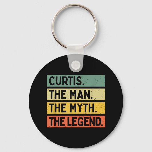Curtis de man de mythe de legende Grappig persoonl Sleutelhanger (Voorkant)