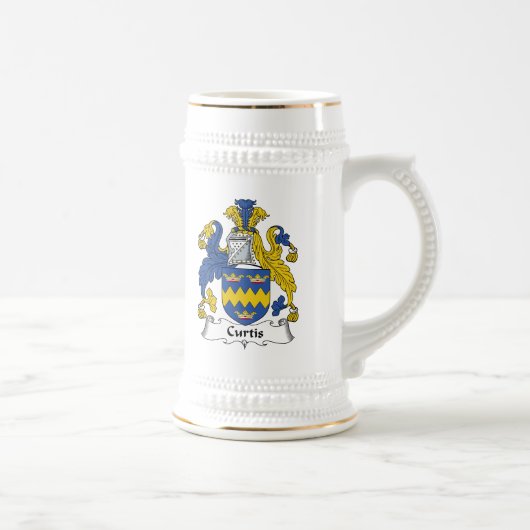 Curtis Family Crest Bierpul (Rechts)