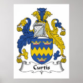 Curtis Family Crest Poster (Voorkant)