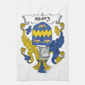 Curtis Family Crest Theedoek (Verticaal)