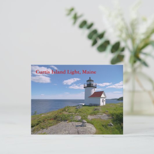 Curtis Island Light, Maine Briefkaart (Staand voorkant)