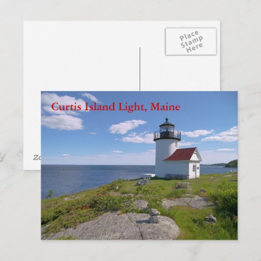 Curtis Island Light, Maine Briefkaart (Voorkant / Achterkant)