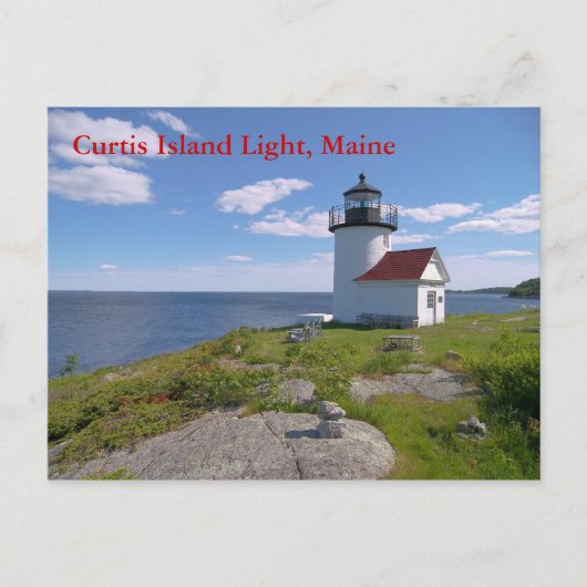Curtis Island Light, Maine Briefkaart (Voorkant)