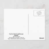 Curtis Island Lighthouse Briefkaart (Achterkant)