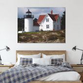 Curtis Island Lighthouse Canvas Afdruk (Insitu (Slaapkamer))