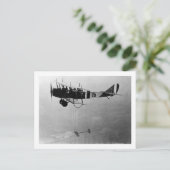 Curtis JN-4 Jenny Vliegtuig met model Wing Briefkaart (Staand voorkant)