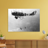 Curtis JN-4 Jenny Vliegtuig met model Wing Canvas Afdruk (Insitu (Woonkamer))