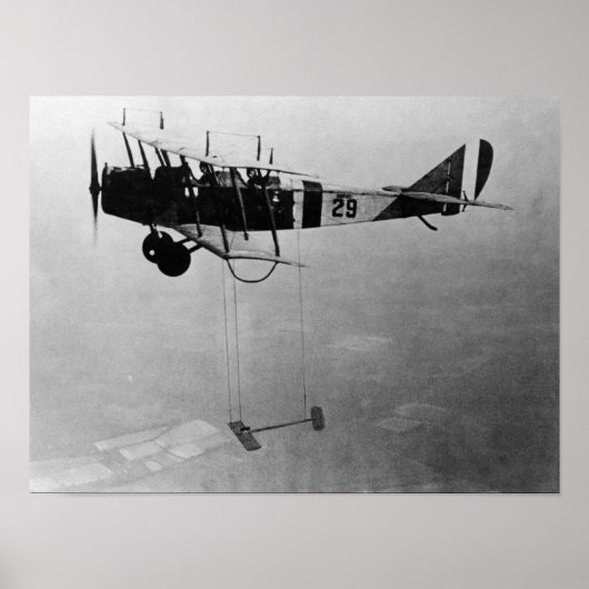 Curtis JN-4 Jenny Vliegtuig met model Wing Poster (Voorkant)