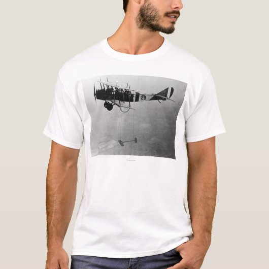 Curtis JN-4 Jenny Vliegtuig met model Wing T-shirt (Voorkant)