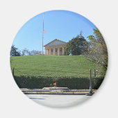 Curtis-Lee Mansion & JFK Flame Magneet (Voorkant)