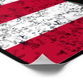 Curtis Lemay en de Amerikaanse vlag Poster (Hoek)