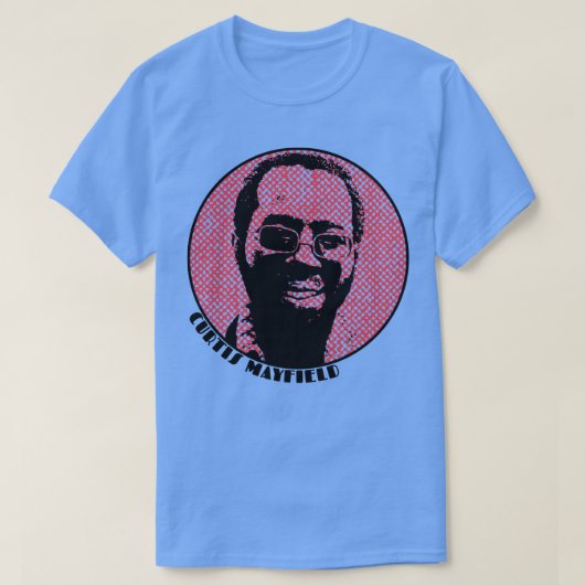 CURTIS MAYFIELD Funk Soul SuperRed T-shirt (Design voorkant)