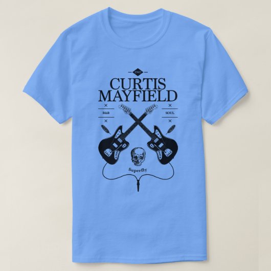 Curtis Mayfield gitaar  Logo T-shirt (Design voorkant)