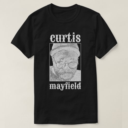 Curtis Mayfield White T-shirt (Design voorkant)