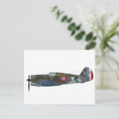 Curtis P-36A Hawk 875C1 Briefkaart (Staand voorkant)