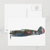 Curtis P-36A Hawk 875C1 Briefkaart (Voorkant / Achterkant)