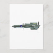 Curtis XP-55 Ascender Briefkaart (Voorkant)