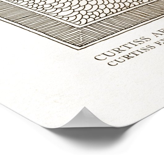 Curtiss Airplane Ad vanaf 1919 Poster (Hoek)