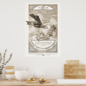  Curtiss Airplane Ad vanaf 1919 Poster (Keuken)
