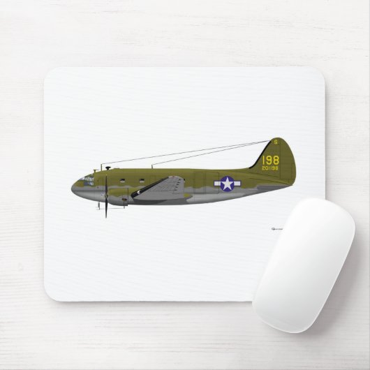 Curtiss C-46 Commando Muismat (Met muis)