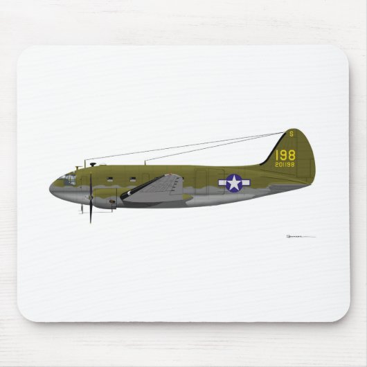 Curtiss C-46 Commando Muismat (Voorkant)