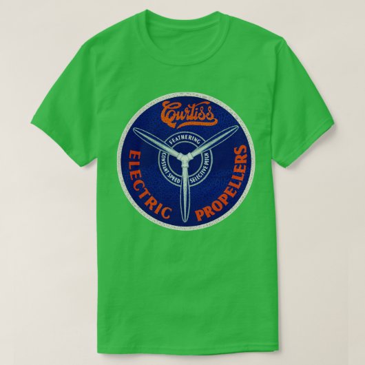 Curtiss elektrische schroeven t-shirt (Design voorkant)