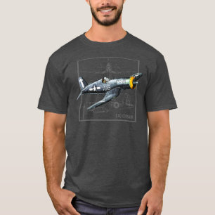 Curtiss F4U Corsair WW2 gevechtsvliegtuig T-shirt