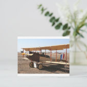 Curtiss Jenny Biplane Vliegtuig Briefkaart (Staand voorkant)