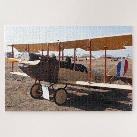Curtiss Jenny Biplane Vliegtuig Legpuzzel (Horizontaal)